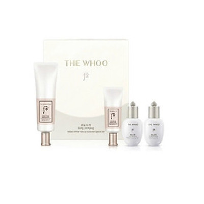 Set Kem Chống Nắng Dưỡng Trắng Whoo Gongjinhyang Seol Radiant White Tone Up Sunscreen SPF50+/PA++++