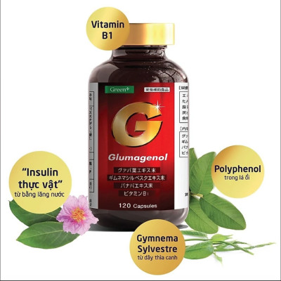 [Freeship Xtra] Viên uống hỗ trợ điều hòa đường huyết Nhật Bản - Glumagenol Green+