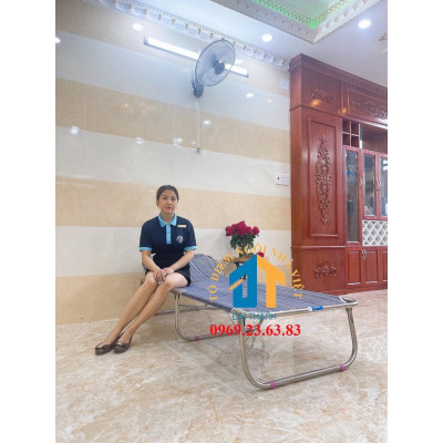 Giường xếp lưới khung inox ĐẠI THÀNH mẫu mới MM03