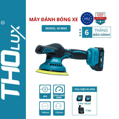 Máy đánh bóng xe ô tô bằng pin Tholux M-8092 làm đẹp cho xe