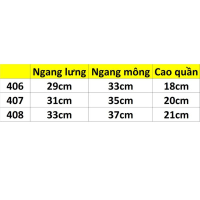 Combo 5 Quần Lót Nữ Thun Lạnh Trơn Thịnh Phát 406, 407, 408, 409 – Mát Lạnh, Co Giãn 4 Chiều