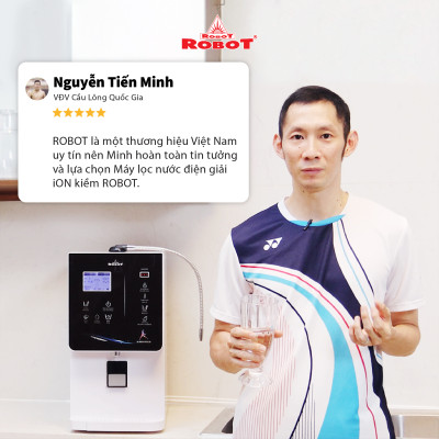 Máy Lọc Nước Điện Giải Ion Kiềm ROBOT IonQueen 511 Chế Độ Nóng Nguội Lạnh - Hàng Chính Hãng