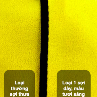 Khăn lau xe MICROFIBER mềm mịn siêu thấm hút chuyên lau ô tô, xe máy, spa