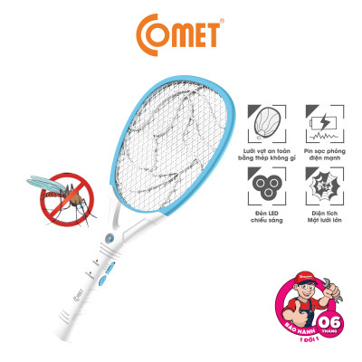 Vợt Muỗi COMET CP045 2 Lớp Lưới Bắt Muỗi