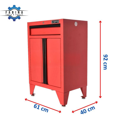 Tủ dụng cụ CSPS 61cm - 01 hộc kéo màu đỏ có chân tủ
