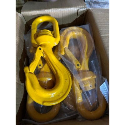 Móc Cẩu Xoay 360 Chống Xoắn Cáp - Móc Treo Palăng Có Vòng Bi, Chốt An Toàn Chịu Tải 1 Tấn - 5 Tấn