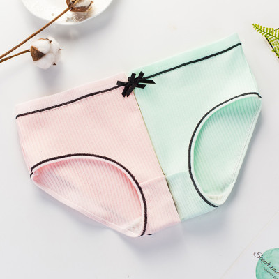 Combo 10 Quần Lót Nữ Gân Tắm Phối Nơ Kháng Khuẩn GT1 Siêu Thoải Mái