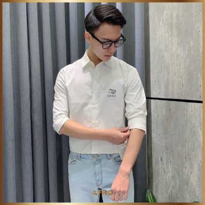 ÁO SƠMI CƠ BẢN NAM HÀN QUỐC IN HÌNH 006318