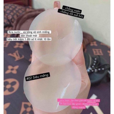 Miếng dán ngực tàng hình silicon siêu dính ti