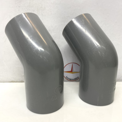 Lơi 60 dày nhựa PVC Bình Minh (45o ElBow)_L60D