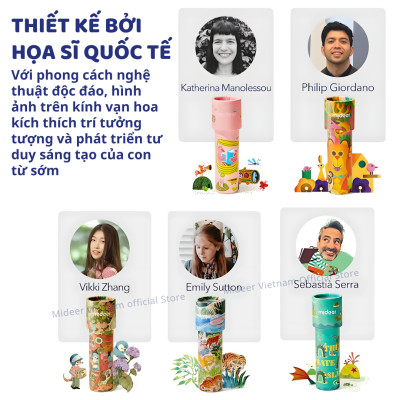 Kính vạn hoa Mideer Colorful Kaleidoscope, Đồ chơi sáng tạo cho bé