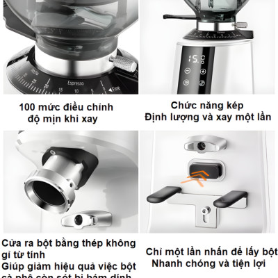 Máy xay cà phê chuyên nghiệp thương hiệu cao cấp Shardor BD-CG301 - Công suất 260W - Hàng nhập khẩu (BH 1 NĂM)