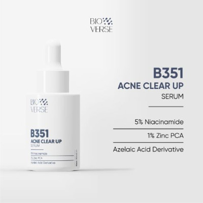 Tinh chất Bioverse hỗ trợ giảm mụn B351 Acne Clear up Serum 30ml