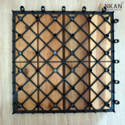 Vỉ Gỗ Lót Sàn Ban Công Cao Cấp 4 Nan – Chống Thấm, Bền Bỉ, Màu Vàng Sang Trọng