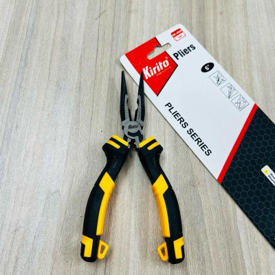 Kìm nhọn Kirito Japan cỡ 6 inch chính hãng chất liệu thép CRV không gỉ siêu cứng siêu bền