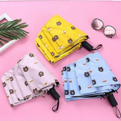 Ô dù đi mưa , che nắng vải dù gấp gọn , hình gấu dễ thương cute nhiều màu ,chống thấm nước ,chống tia UV , trẻ trung , hiện đại nhỏ gọn dễ dàng mang theo mọi nơi  