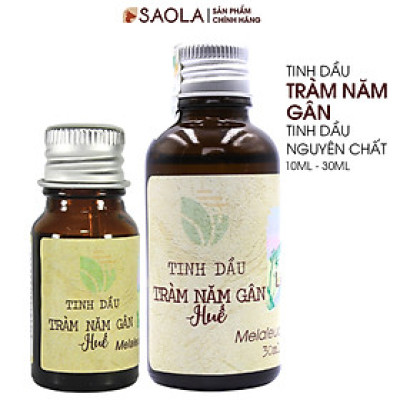 Tinh dầu Tràm năm gân (Tràm Úc) Huế 30ml (Niaouli oil) - Ngừa cảm mạo, giữ ấm cơ thể, đuổi côn trùng, giảm say xe, lọc không khí - Hàng Chính Hãng
