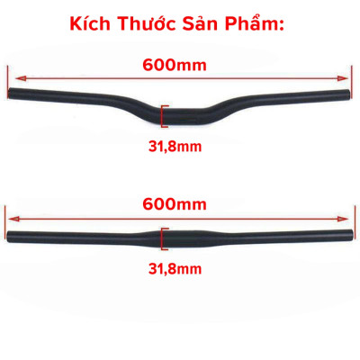 Ghi Đông Tay Lái Xe Đạp Thể Thao Địa Hình Hợp Kim Nhôm Thép Cao Cấp Loại Thẳng Cong Siêu Bền - Chính hãng dododios