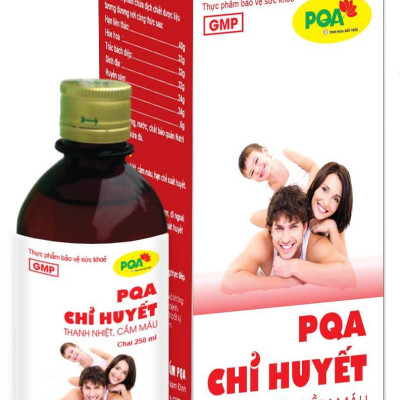 Chỉ Huyết PQA Thành Phần Từ Thiên Nhiên Hỗ Trợ Thanh Nhiệt, Cầm Máu Và Hạn Chế Chảy Máu Cam Hộp 250ml
