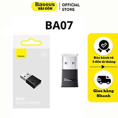 USB Bluetooth Tốc Độ Cao Baseus BA07 Bluetooth Receiver ZJBA010001- Hàng chính hãng