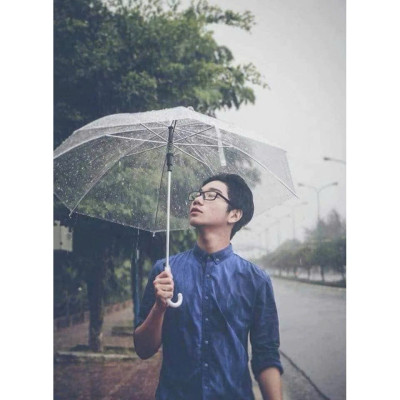 Ô  Dù Trong Suốt Che Mưa Thời Trang Chụp Ảnh Sống Ảo, Dù Chắc Chắn Độ Bền Cao