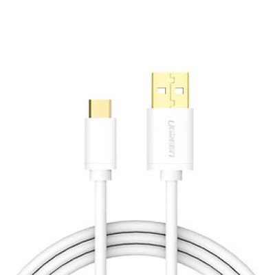 Cáp USB TypeC sang USB 2.0 vỏ PVC 1.5M màu Trắng Ugreen UC30166US141 Hàng chính hãng