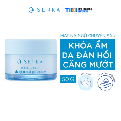 Mặt Nạ Ngủ Cấp Ẩm Chuyên Sâu Dạng Gel Senka Deep Moist Gel Cream 50g