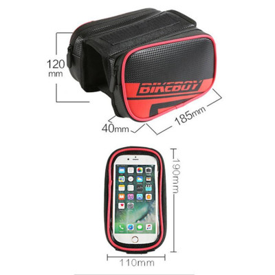 Túi treo sườn xe đạp - túi treo xe đạp cảm ứng vừa điện thoại 6.6 inch chống thấm nước tiện dụng