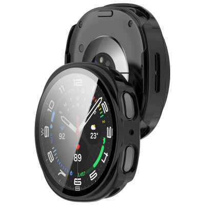 Ốp Case PC Mặt Kính Cường Lực chống va đập cho Samsung Galaxy Watch8 40mm / 44mm - Hàng Chính Hãng