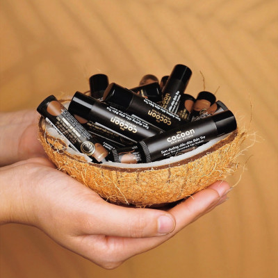 Combo Tinh chất bí đao sạch mụn cocoon 70ml + Son dưỡng dầu dừa Bến Tre cocoon 5g