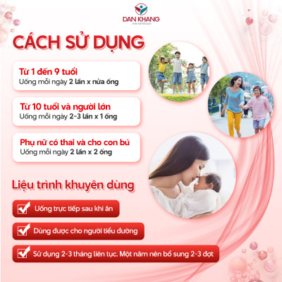 (Mẫu mới) Ống Uống Ferolly Dân Khang Bổ Sung Sắt, Cải Thiện Tình Trạng Thiếu Máu Cho Mẹ Bầu Và Em Bé