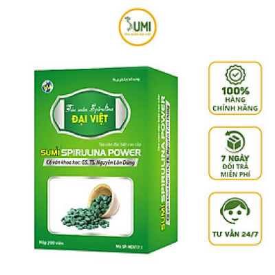 Tảo viên Sumi Power tăng cường sức khỏe, nâng cao sức đề kháng - Hộp 200 viên