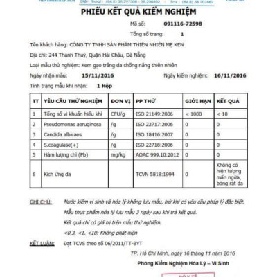 KEM GẠO MẸ KEN 30ml