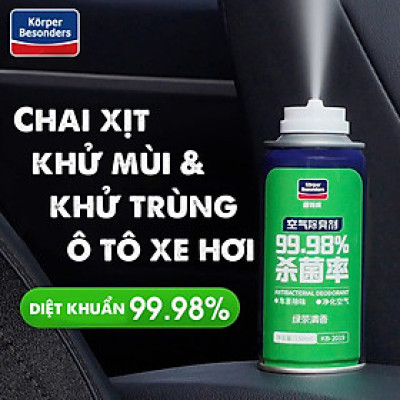 Chai Xịt Khử Mùi Khử Khuẩn KC 99,98% - Nội Thất Điều Hòa Ô Tô, Phòng Ngủ Tự Động Hàng Cao Cấp