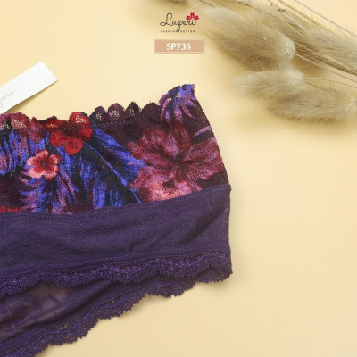 Quần Lót Nữ Lụa Phối Ren Cạp Vừa LUPERI LU3QL738 Dáng Hipster Nâng Mông Chất Liệu Mát Thoáng Khí Khử Mùi Tốt