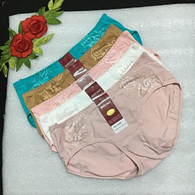 Quần lót nữ thun lạnh phối ren set 10c/ quần chíp nữ