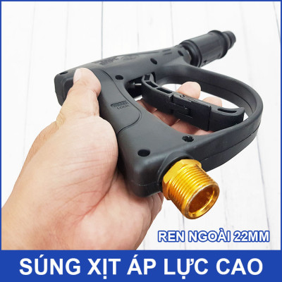 Súng xịt áp lực cao mỏ vịt ren ngoài 22mm dài 27cm Smartpumps