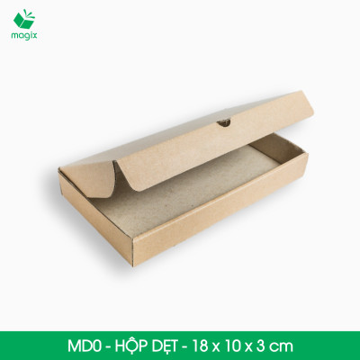 MD0 - 18x10x3 cm - 100 Thùng hộp carton trơn đóng hàng