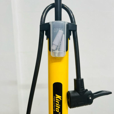 Bơm xe đạp, xe máy thương hiệu Kirito có đầu bơm bóng, bơm đệm 6032B