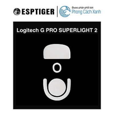 Feet chuột PTFE ESPTiger ICE V2 dành cho chuột Logitech G Pro X Superlight 2 (1 bộ) - Hàng Chính Hãng