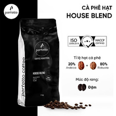 Cà Phê Hạt Nguyên Chất Perfetto Delta Series & House Blend 1000g (Classic / Intenso / Original / House Blend)