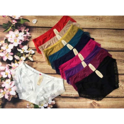 Combo 5 Quần Lót Nữ Thông Hơi Viền Ren 5866 – Thoáng Khí, Co Giãn 4 Chiều, 5 Màu Hot