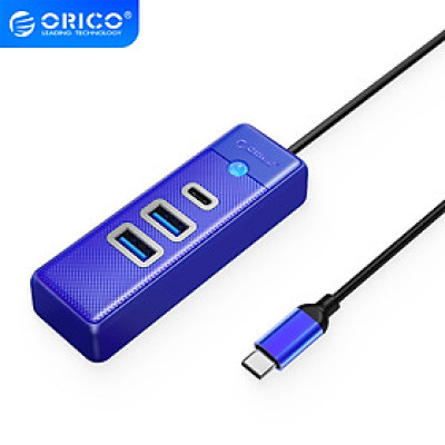 Bộ Chuyển Đổi HUB TypeC 1 USB ra 2  cổng USB 3.0 5Gps / 1 cổng TypeC 5Gbps PWC2U-C3-015 Orico - Hàng Chính Hãng