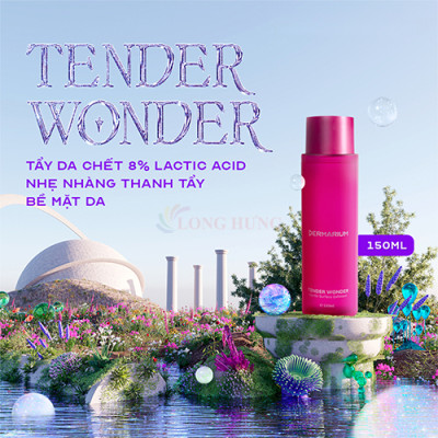 Tẩy tế bào chết dành cho da mặt Dermarium Tender Wonder 8% Lactic Acid (55ml/150ml) - Hàng chính hãng
