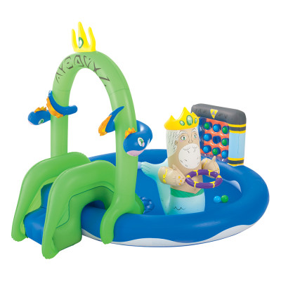 Bể Phao Liên Hoàn Cầu Trượt Lâu Đài Biển Bestway 53057