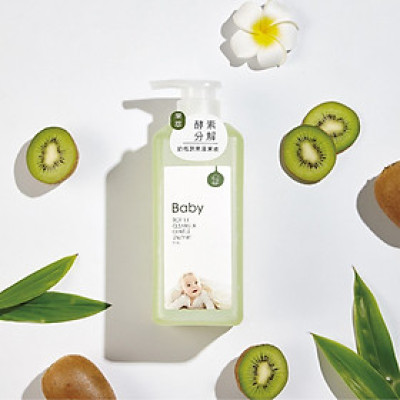 NƯỚC RỬA BÌNH SỮA, RAU CỦ QUẢ KUKU CHỨA ENZYM CHIẾT XUẤT TỪ GẠO/TRÁI CÂY 800ML KU1142-KU1141