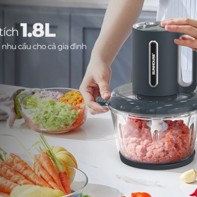 Máy Xay Thịt Đa Năng Sunhouse SHD5403 300W 1.8 lít - Hàng Chính Hãng