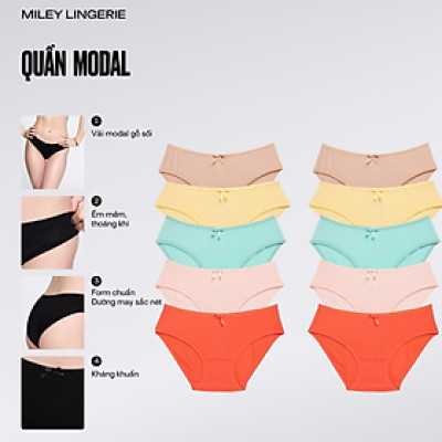 Combo 10 Quần Lót Nữ Modal Miley Lingerie New Color - Giao Màu Ngẫu Nhiên