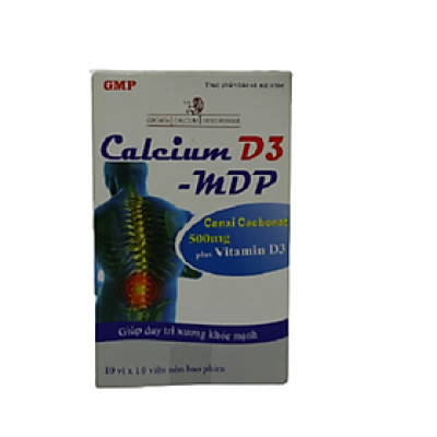 CALCIUM D3 - MDP Hộp 100 viên - Giúp phát triển chiều cao, răng xương chắc khỏe