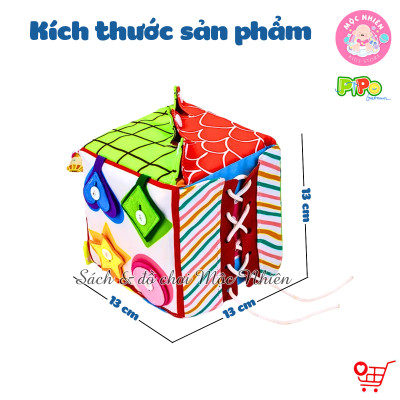 Đồ Chơi Vải - Bộ Hình Khối Luyện Kỹ Năng Cho Bé Từ 6 Tháng - Pipo Vietnam